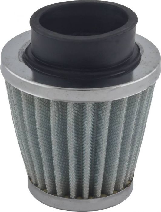 Air Filter - 40mm, Tall Stack (65mm), Chrome Conical Air Filter - PBC439FF1