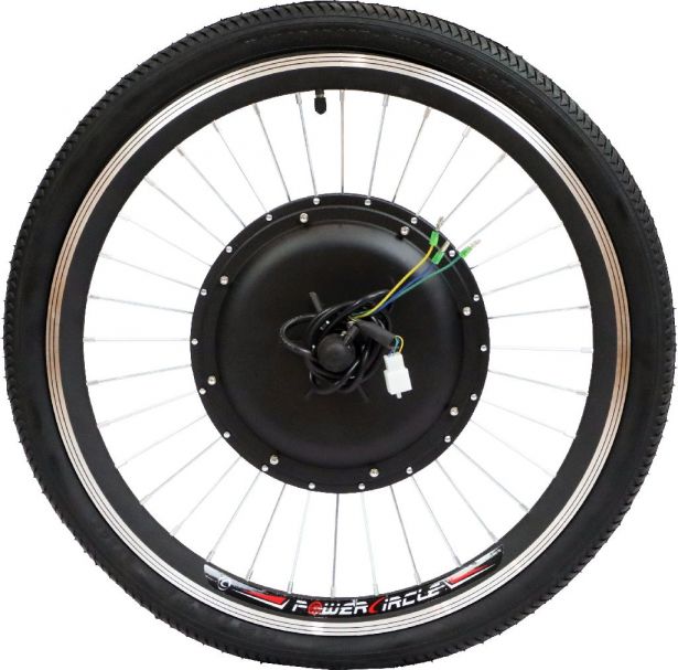 Bicycle Rim and Tire Set - 750W, 48V Hub, 22x1.75 Tire - PBC34029FF1