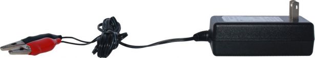 Charger - 12V, 0.5A, Alligator Clips, Trickle Charger - CHG1205AS - PBC1887F1
