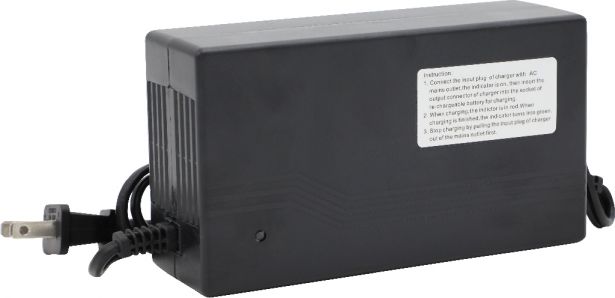 Charger - 24V, 3A, C13 Plug with Universal T-Prong - PBCCHG24F1