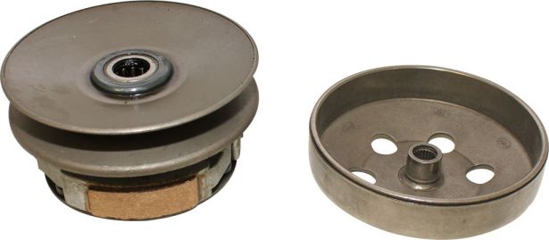 Clutch - Drive Pulley with Clutch Bell, GY6, 50cc, 22 Spline - 30A3700 - PBC1312F1