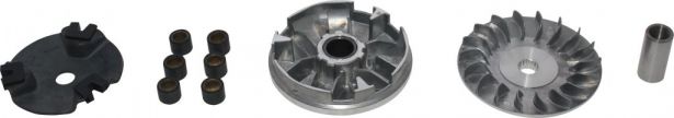 Clutch - Variator, Yamaha, 50cc, 4 Stroke, 17 Spline - 30A3604 - PBC1323F1