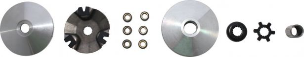Clutch - Variator, Yamaha, JOG 90, 2 Stroke, 15 Spline - 30A3606 - PBC1333F1
