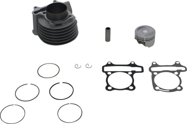 Cylinder Block Assembly - GY6, 125cc to 150cc, 58.5mm, 12pc - 20A8960 - PBC1768F1