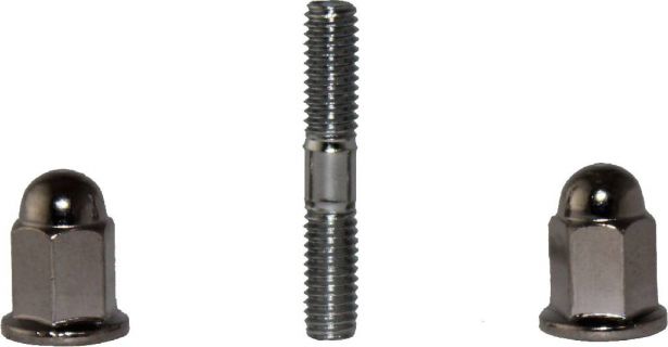 Exhaust Stud and Cap Nut - 6mm set (4pcs) - HWN9906 - PBC2902F1