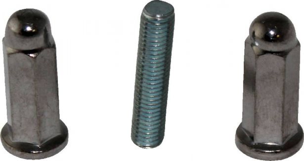 Exhaust Stud and Cap Nut - 7mm set (4pcs) - HWN9907 - PBC2909F1