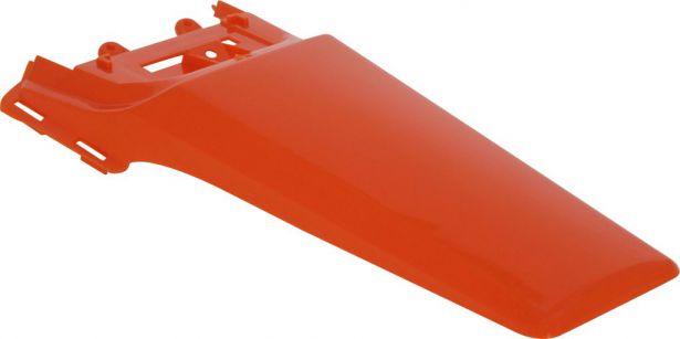 Fender - Rear, Plastic, 50cc to150cc, Dirt Bike, Orange (1 pc) - 70D7112OG - PBC536F1
