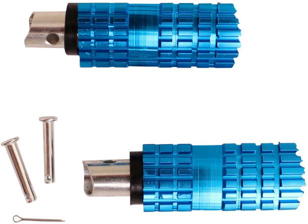Foot Peg- Dirt Bike, Metal, Blue - 40D5050BU - PBC643F1