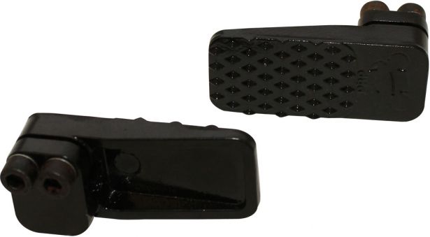 Foot Pegs - Dirt Bike, Metal - 40D5015BK - PBC628F1