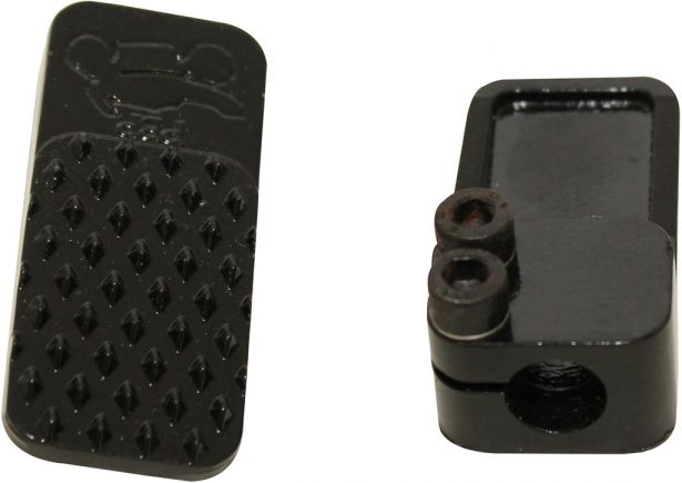 Foot Pegs - Dirt Bike, Metal - 40D5015BK - PBC628F1