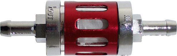 Fuel Filter - Posh Racing, Silver/Red - 20A5240RD - PBC2518F1