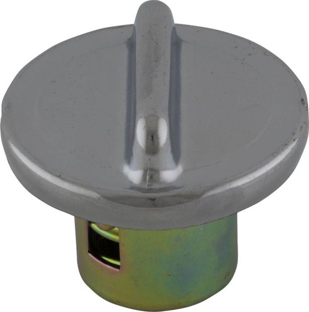 Fuel Tank Cap - Metal, Chrome - 20A4128CR - PBC2485F1