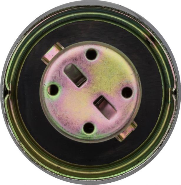 Fuel Tank Cap - Metal, Chrome - 20A4128CR - PBC2485F1