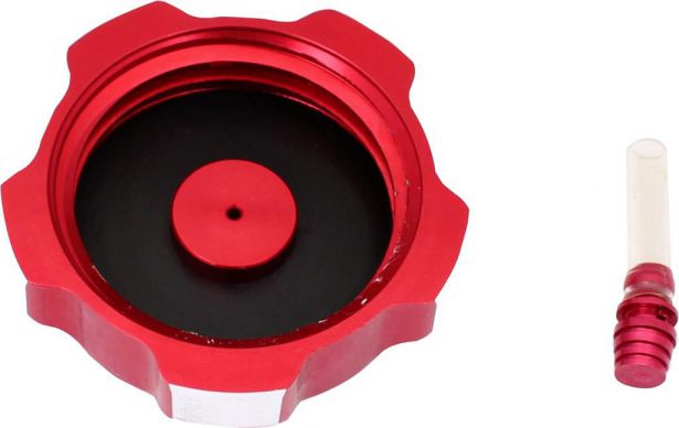 Fuel Tank Cap - Red, Aluminum - 20A4121RD - PBC2614F1