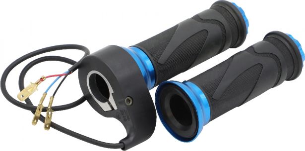 Throttle Lever - Twist Grip, Scooter, Blue (Set) - 70C3205BU - PBC2738F1