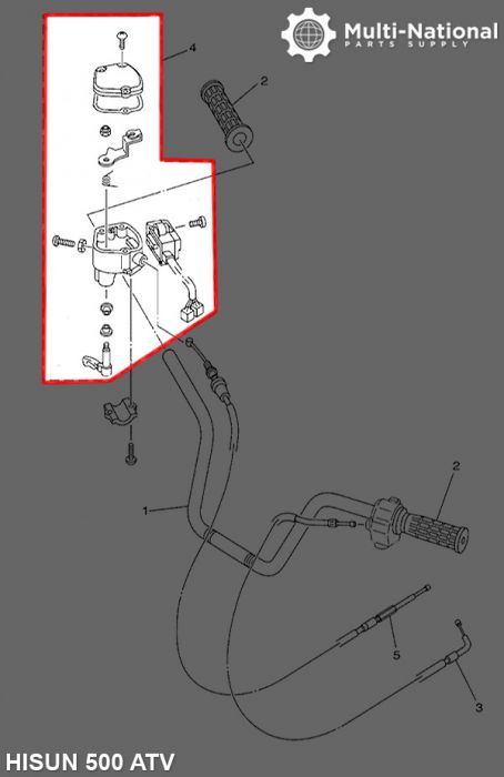 Handle_Bar_ _ATV_Hisun_500 700cc_1