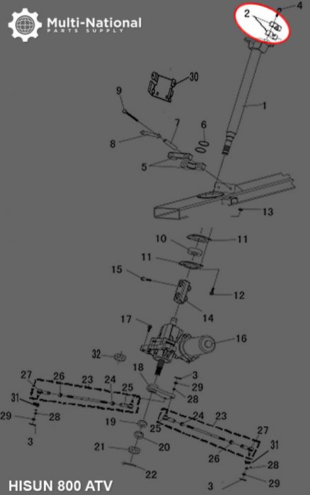 Handle_Bar_Clamp_ _ATV_Hisun_400 800cc_4