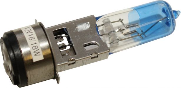 Light Bulb - 12V 18W, High Intensity Xenon Bulb, Dual Contact, Blue - BLB7550BU - PBC1934F1