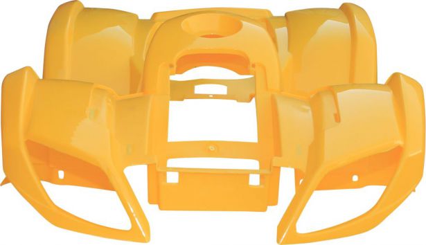 Plastic Set - 50cc to 125cc, ATV, Yellow, Utility Style - 70A7120YW - PBC658F1