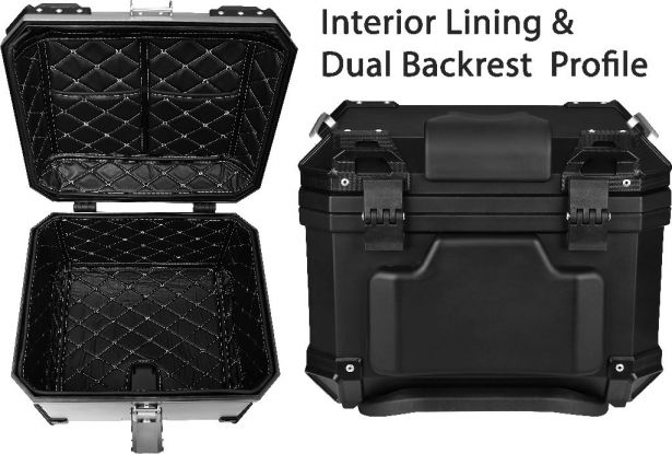 Tail_Storage_Box_ _45L_Silver_Motorcycle__Scooter_Trunk_PHX_Gen2_Quick_Release_Dual_Backrest_Corner_Reflectors_3