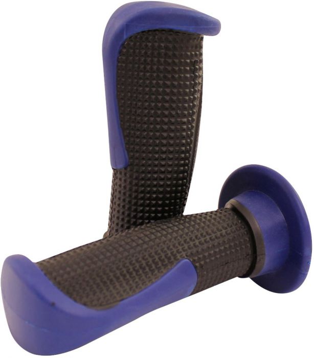Throttle Grips - Tapered, Blue - 70D1845BU - PBC2714F1