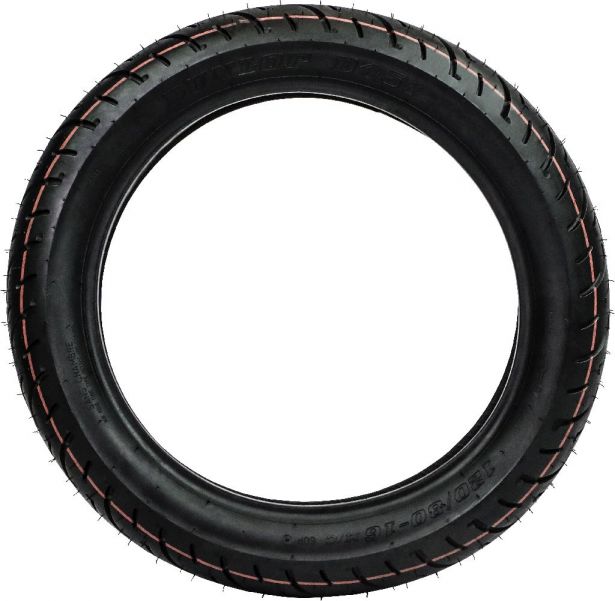 Tire - Dunlop, 120/80-16, Scooter, 6-Ply - 6-Ply - PBC34609FF1