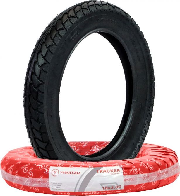 Tire - Yimatzu Tracker, 16x3.00, Scooter - 40S1630Y - PBC4059EF1