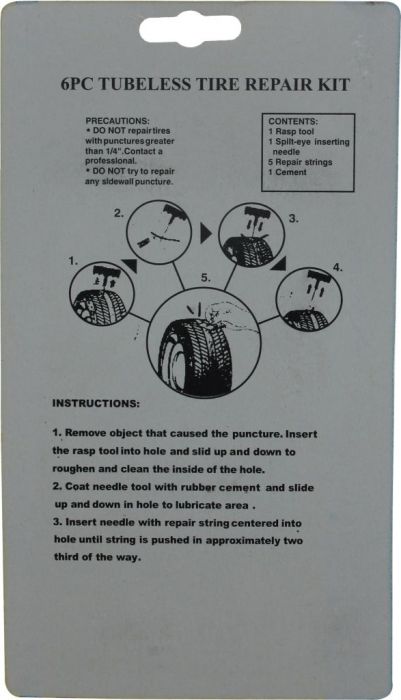 Tire Repair Tool Kit - 4pc - 90A8860 - PBC3369F1