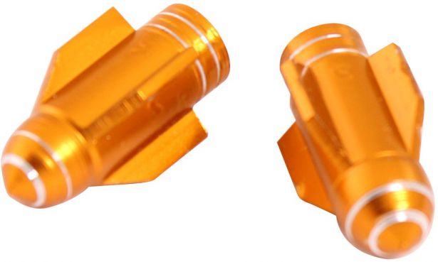 Valve Stem Caps - Gold Rockets - 40A9010GD - PBC3433F1