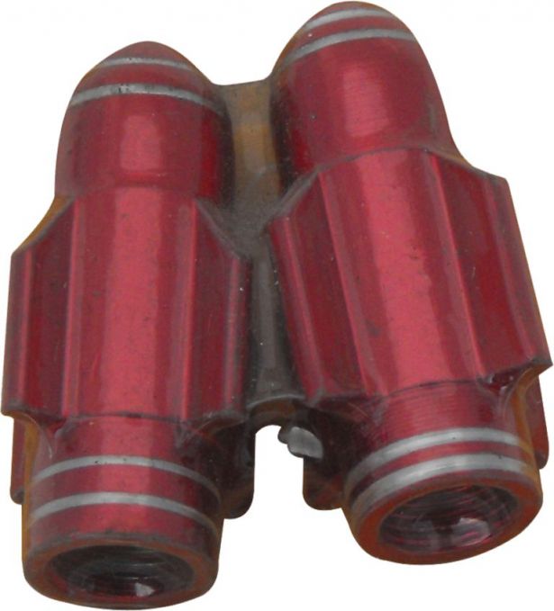 Valve Stem Caps - Red Rockets - 40A9010RD - PBC3388F1