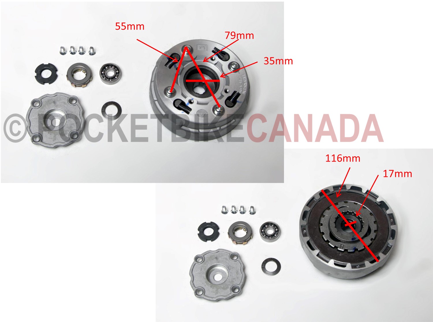 Clutch for 90cc, XT90/X21C, Dirt Bike 4 Stroke - G2040013