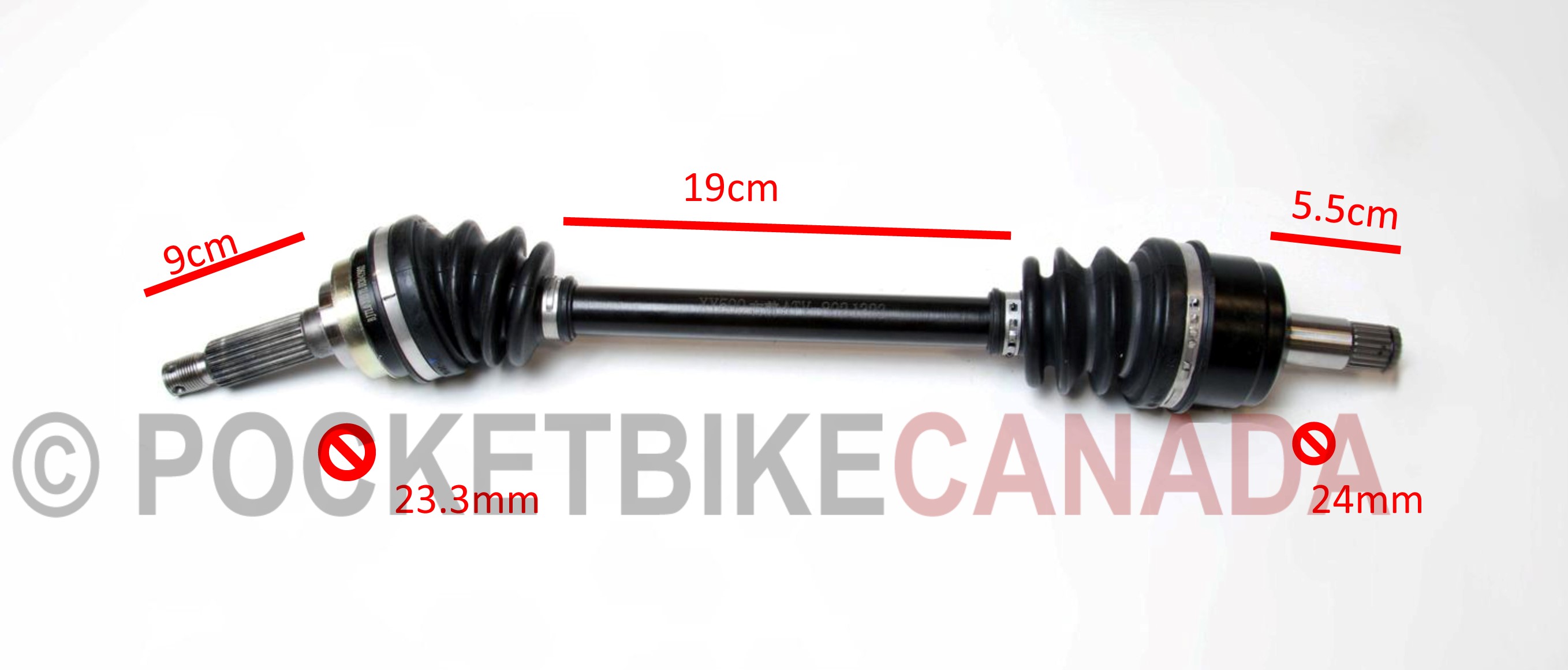 Front Right Axle Half Shaft for Ranger 600cc UTV Side by Side ROV - G8020014