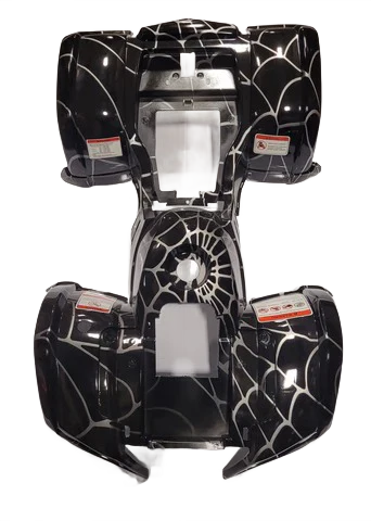 Blazer 125D Black Spider Body Kit - TAO TAO MOTOR / GIO PARTS - PBCATA125-D-10-01BS