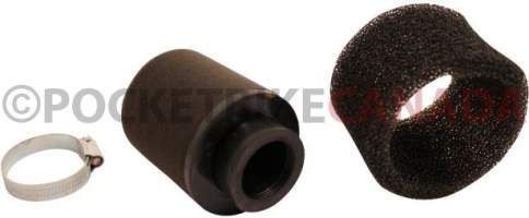 Air Filter - 35mm, Sponge, Straight, Yimatzu Brand, Black - 60A2352BK - PBC81F1
