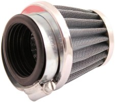 Air Filter - 44mm to 46mm, Conical, Medium Stack (60mm), 2 Stroke, Yimatzu Brand, Chrome - 60P1180CR - PBC42F1