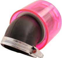 Air Filter - 44mm to 46mm, Conical, Waterproof, Angled, Yimatzu Brand, Red - 60A1382RD - PBC47F1
