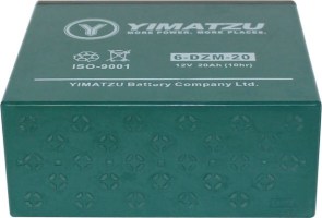 Battery - EV12200 / 6-DZM-20 / 6-FM-20, AGM, 12V 20Ah, Yimatzu - 10A3060 - PBC29F1