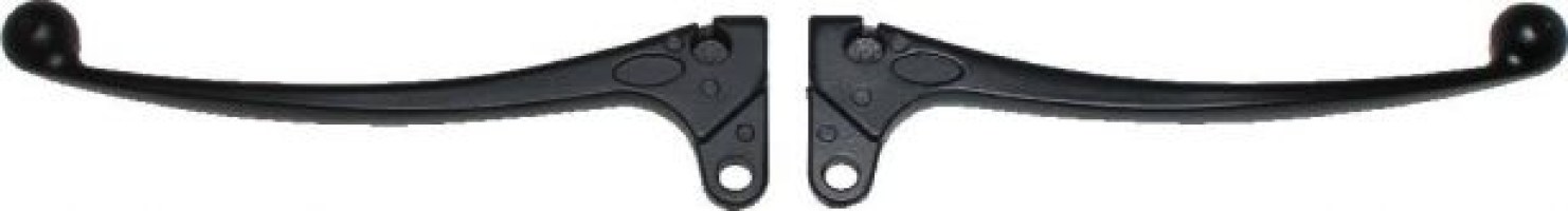 Brake & Clutch Lever Set - Aluminum, Black - LVR3220BK - PBC2985F1