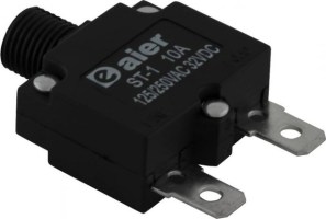 Circuit Breaker - Push Button, 10A, ST-1, 125/250VAC, 32VDC - 60A9510 - PBC2118F1