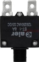 Circuit Breaker - Push Button, 8A, ST-1, 125/250VAC, 32VDC - 60A9508 - PBC2027F1