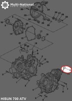 Dip Stick - Oil, ATV, Hisun, 500-700cc - 20A5670 - PBC1445F1