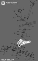 Electrical Power Steering - ATV, Hisun, 800cc - 30A6080 - PBC2082F1