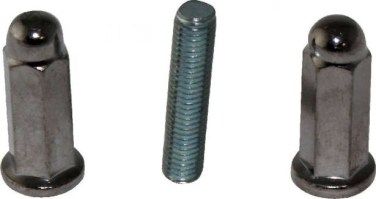 Exhaust Stud and Cap Nut - 7mm set (4pcs) - HWN9907 - PBC2909F1