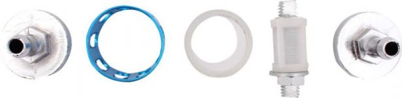 Fuel Filter - Posh Racing, Silver/Blue - 20A5240BU - PBC2604F1