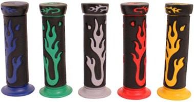 Throttle Grips - Flames, Yellow - 70D1830YW - PBC2775F1