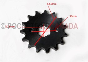Front Drivetrain Sprocket for 200cc 809/Beast ATV Quad 4-Stroke - G1100003