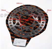Cross Drilled Front Rotor for 90cc, XT90/X21C, Dirt Bike 4 Stroke - G2040027