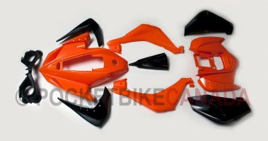 Orange Plastic Fender Body Kit for 110cc, T1 Rebel, ATV Quad 4 Stroke - G1020025